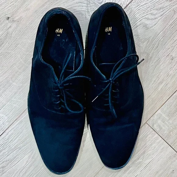 H&M Men's 11.5 Suede Oxfords - Picture 1 of 5